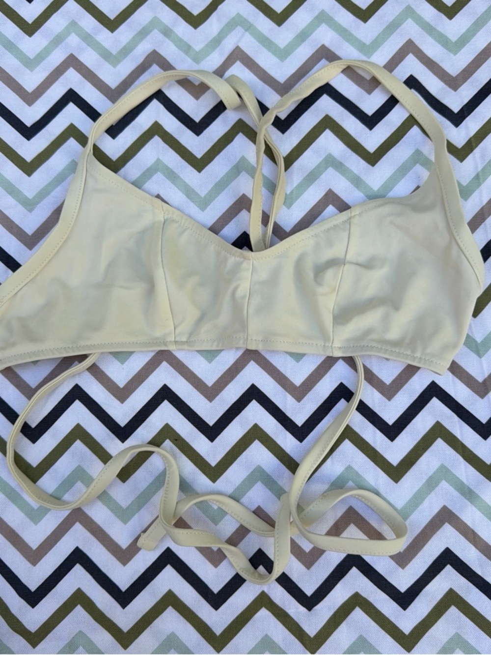 Botanica Workshop Ivory Bikini Top View 3